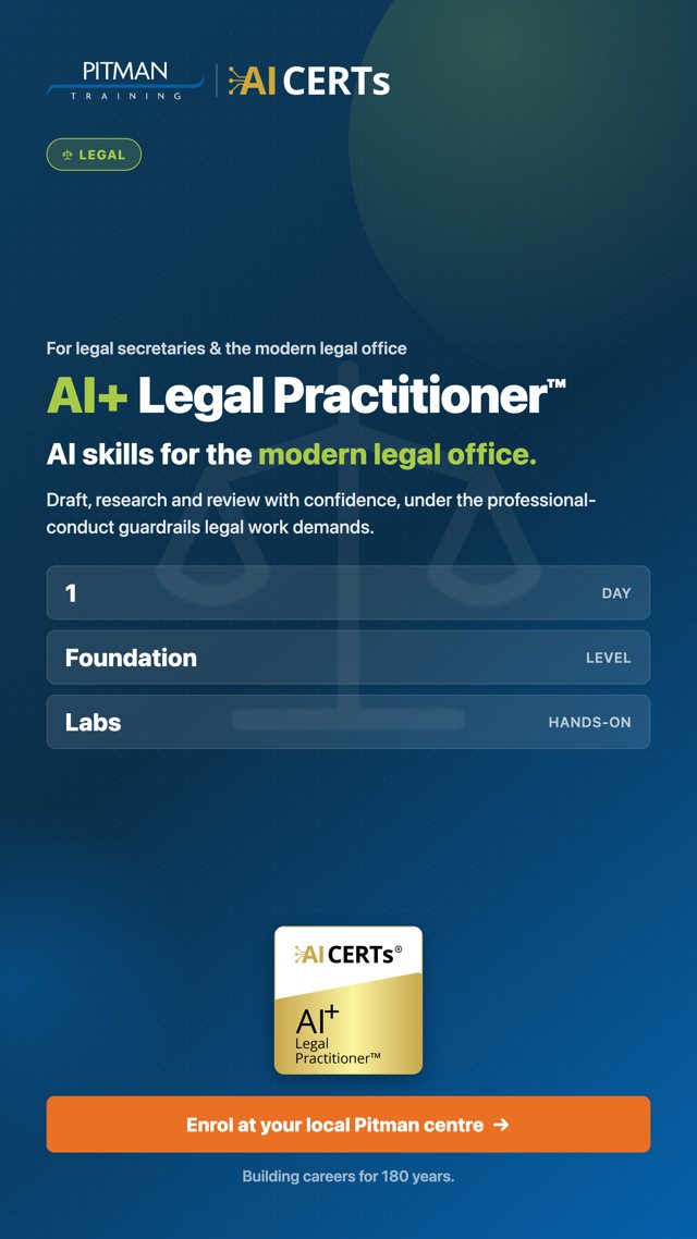 AI+ Legal Practitioner™ — Story · 1080×1920