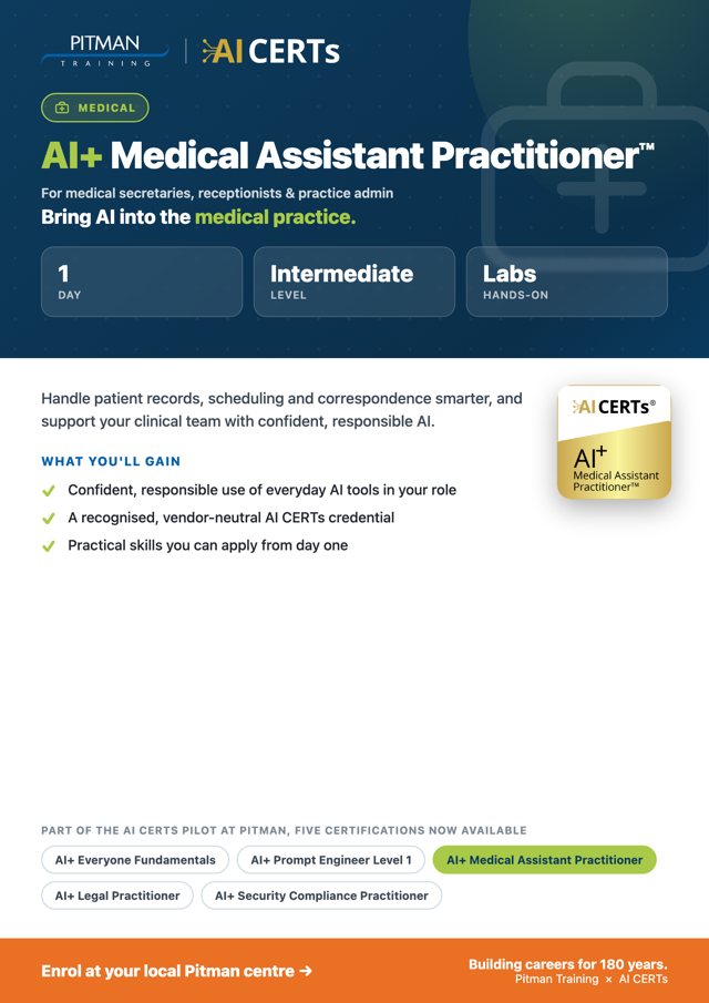 AI+ Medical Assistant Practitioner™ — A4 Flyer
