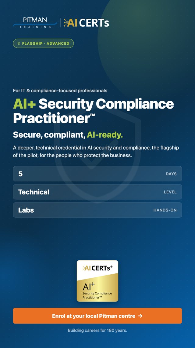 AI+ Security Compliance Practitioner™ — Story · 1080×1920